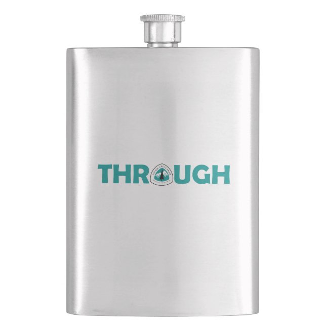 Pacific Crest Trail Through Hike Hip Flask (Front)