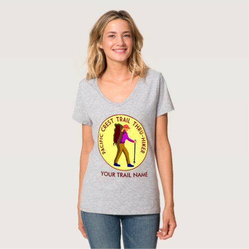 Pacific Crest Trail Thru_Hiker wYOUR trail name T_Shirt