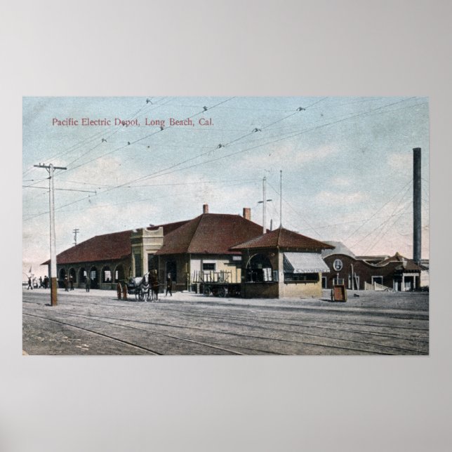 Pacific Electric Railway Depot Poster (Front)