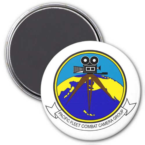 Pacific Fleet Combat Camera Group  Round Magnet