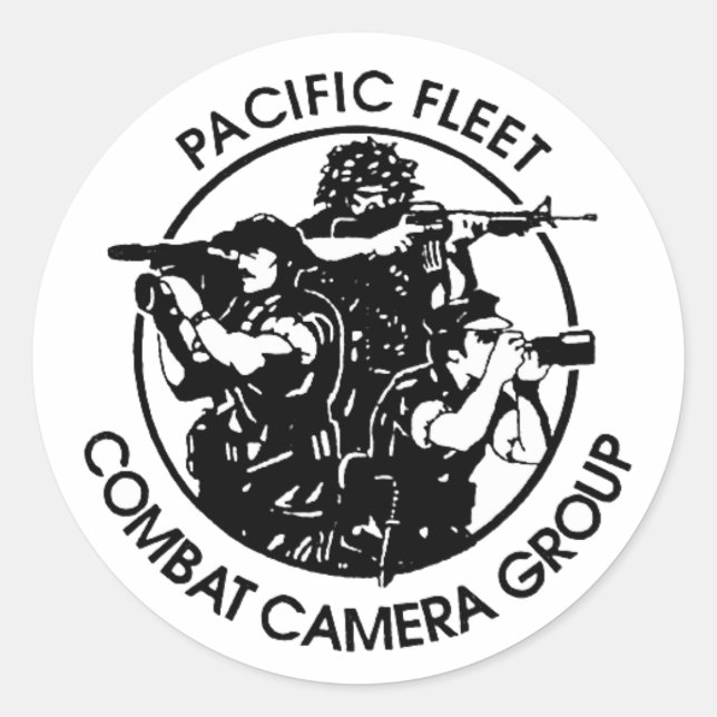 Pacific Fleet Combat Camera Group Sticker (Front)