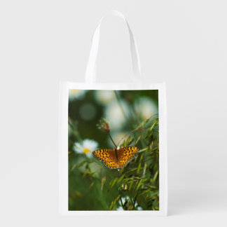 Pacific Fritillary Butterfly Grocery Bag