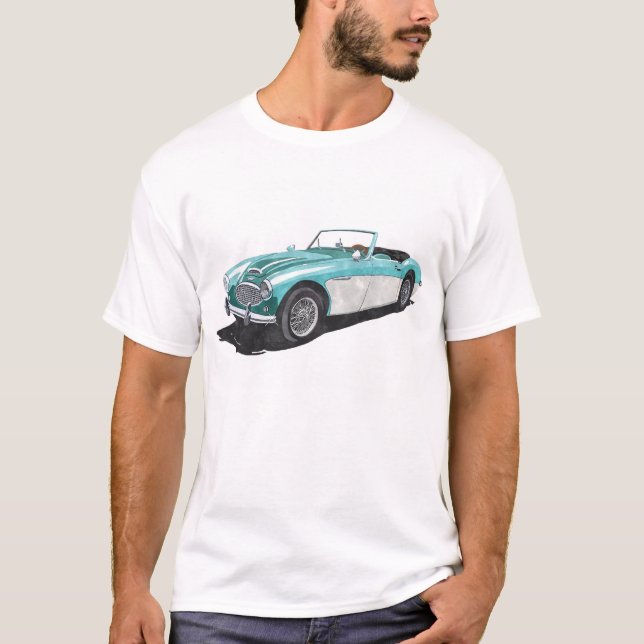 'Pacific Green' Austin Healey 100-6 T-Shirt (Front)