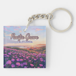 Pacific Grove California Monterey Magic Purple Keychain
