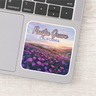 Pacific Grove California Monterey Magic Purple Sticker