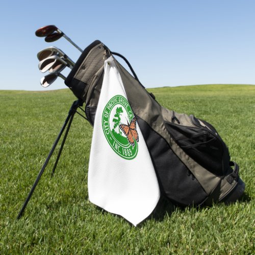 Pacific Grove California Seal Golf Towel