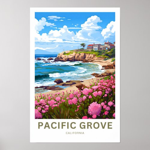 Pacific Grove California Travel Print