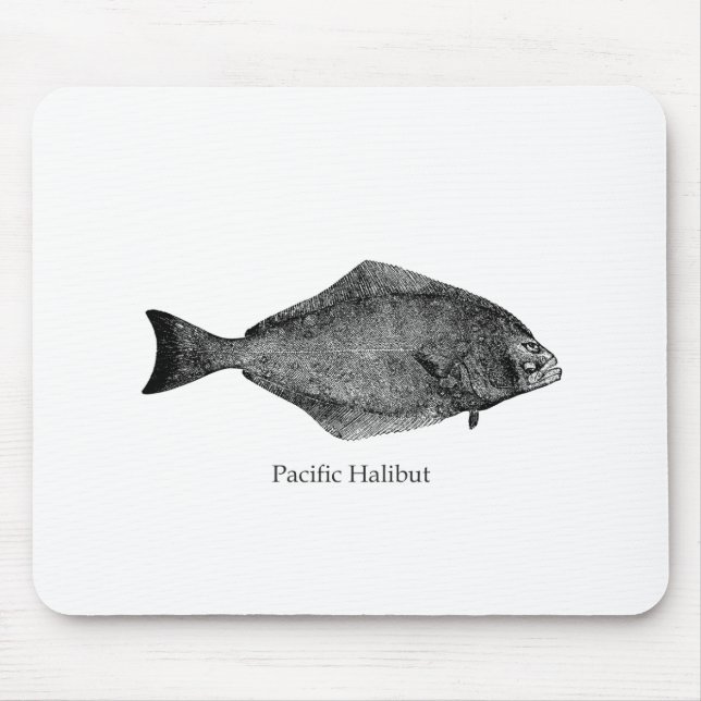 Pacific Halibut Logo Mouse Pad (Front)