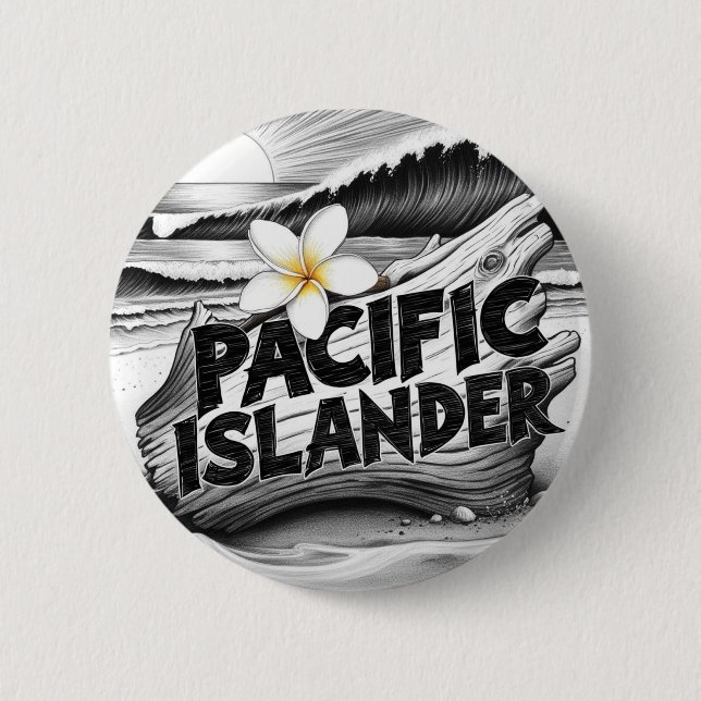 Pacific Islander Pride   Button (Front)