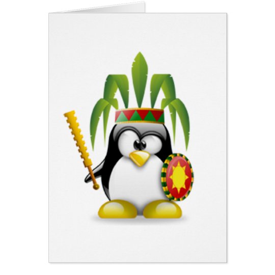 Pacific Islander Tux Card