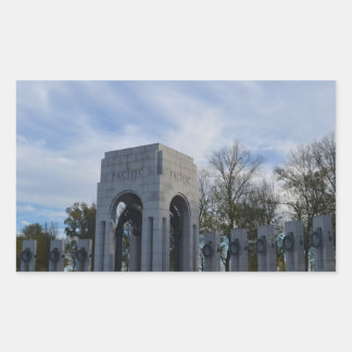 Pacific Memorial WWII Memorial Rectangular Sticker
