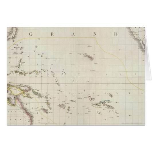 Pacific North American Map Cards (Front Horizontal)