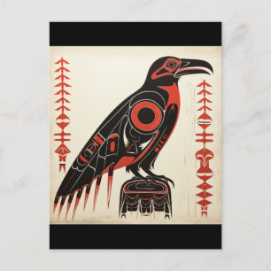 Pacific Northwest art style Postcard