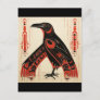 Pacific Northwest art style raven Postcard