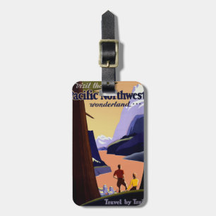 Pacific Northwest Luggage Tag