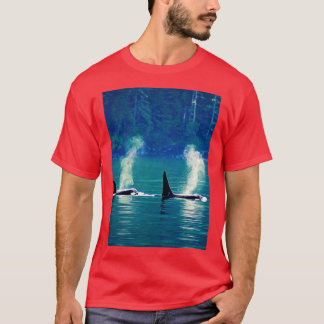 Pacific Northwest Native Orca Killer Whale A line  T-Shirt