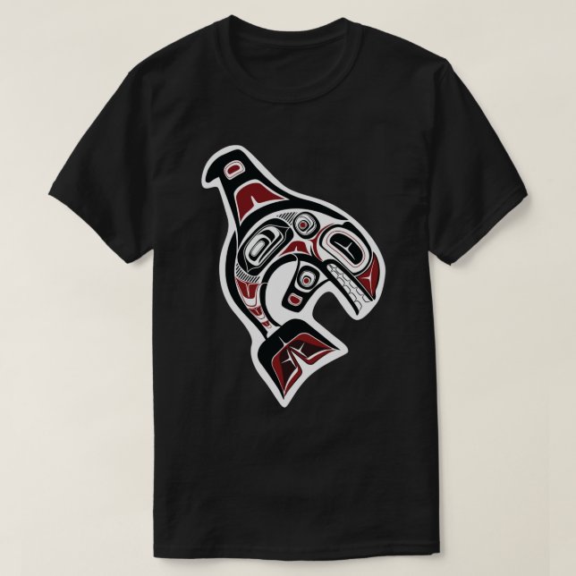 Pacific Northwest Orca native american salish form T-Shirt (Design Front)