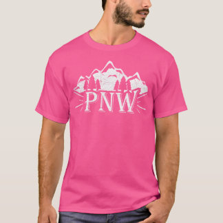 Pacific Northwest Pnw - Outdoor Adventure Hiking T-Shirt