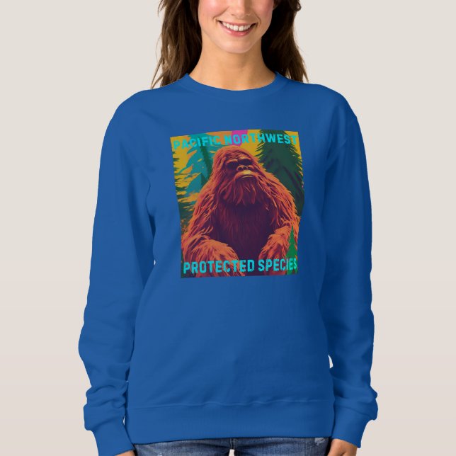 Pacific Northwest Protected Species Big Foot Sweatshirt (Front)