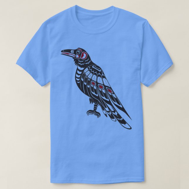 Pacific Northwest Raven native american salish for T-Shirt (Design Front)