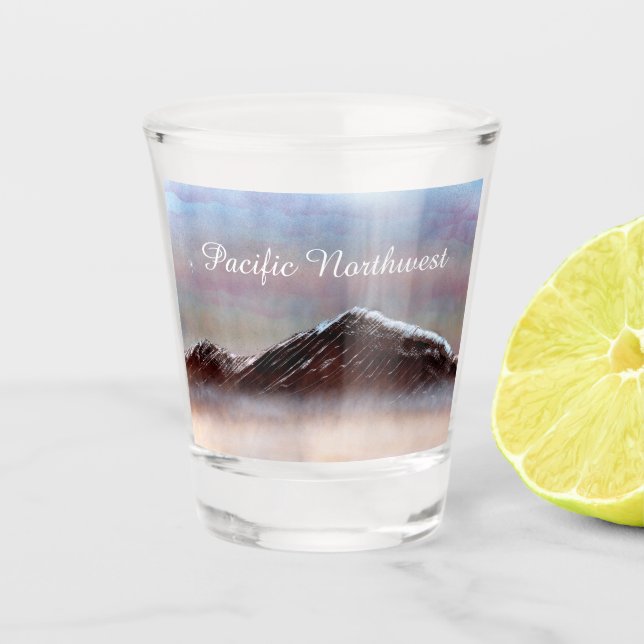 Pacific Northwest Subtle Sunlight Shot Glass (Front)