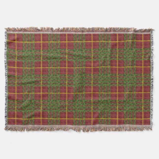 Pacific Northwest Tartan Throw Blanket (Front)