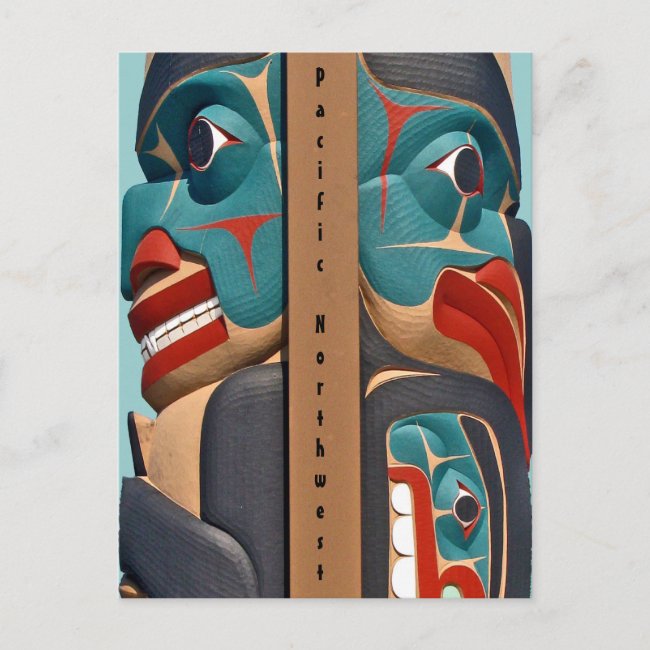 Pacific Northwest Totem Postcard