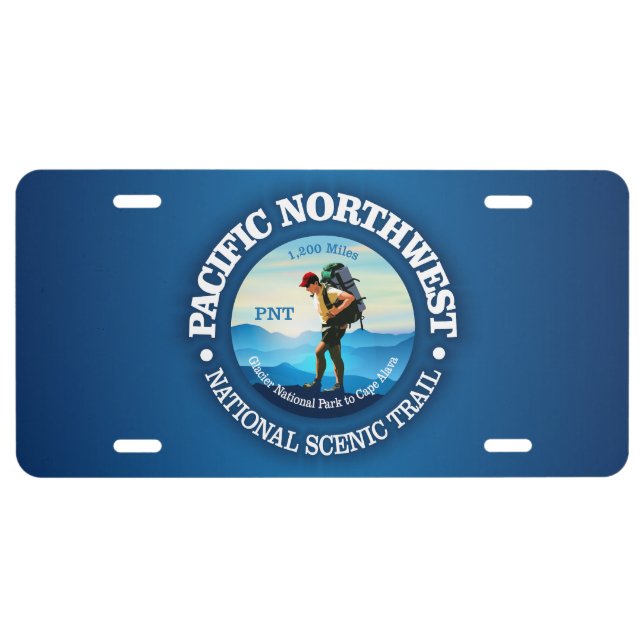 Pacific Northwest Trail (C) License Plate (Front)
