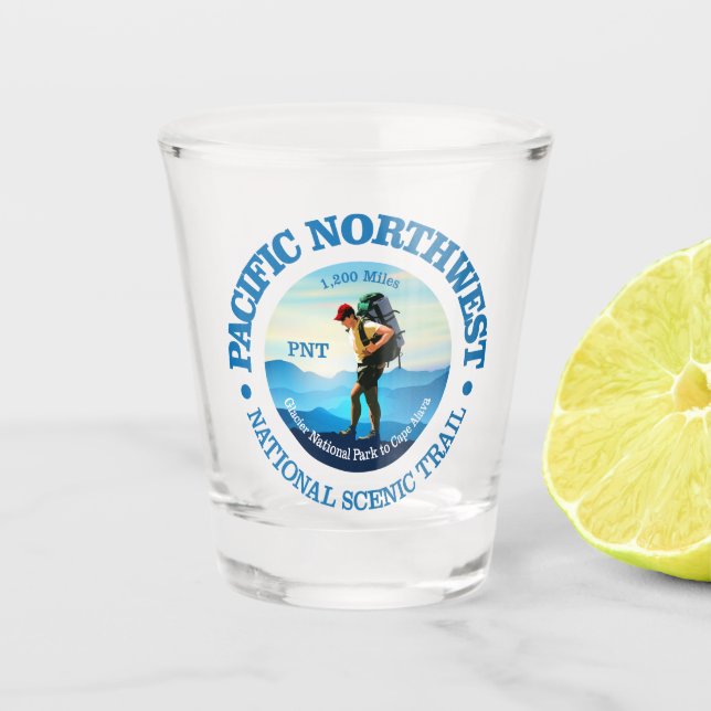 Pacific Northwest Trail (C) Shot Glass (Front)