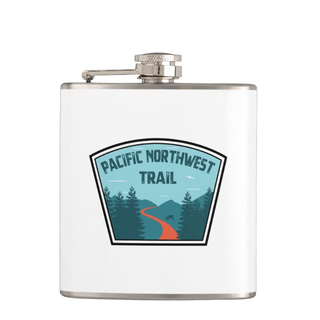 Pacific Northwest Trail Flask (Front)