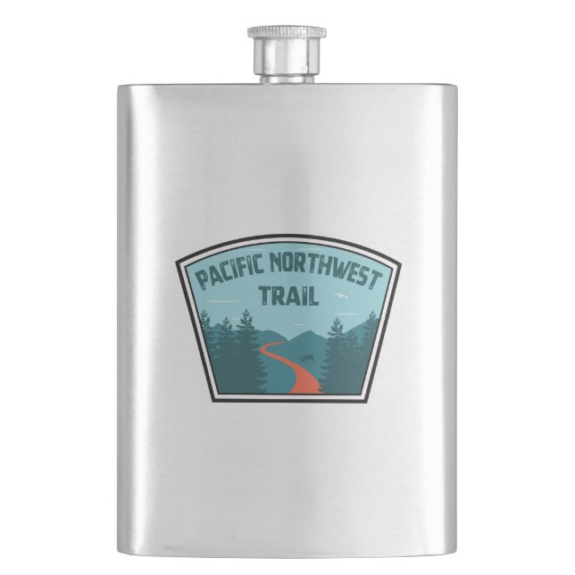 Pacific Northwest Trail Flask (Front)