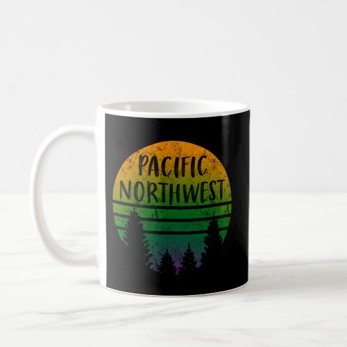 Pacific Northwest Trees Weathered Outdoor Nature_L Coffee Mug
