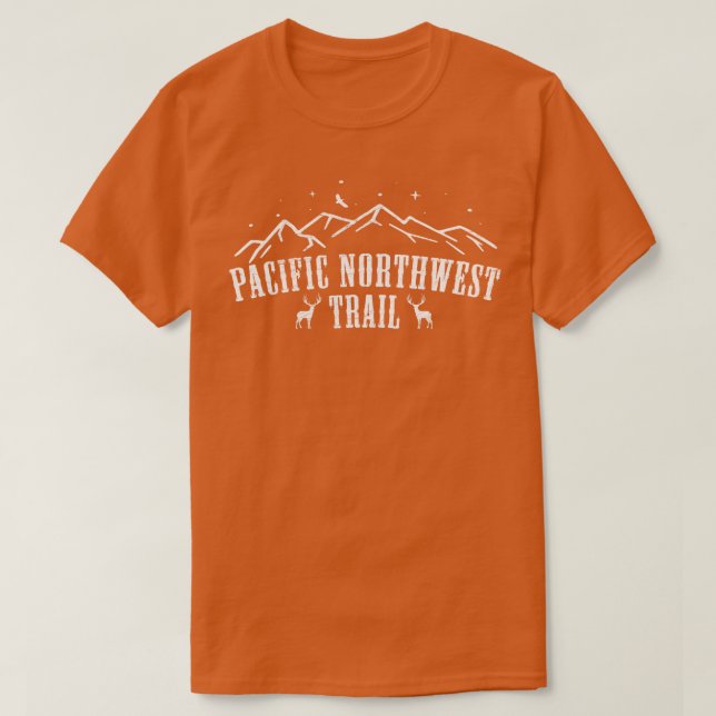 Pacific Northwest US National Trail PNT Backpackin T-Shirt (Design Front)