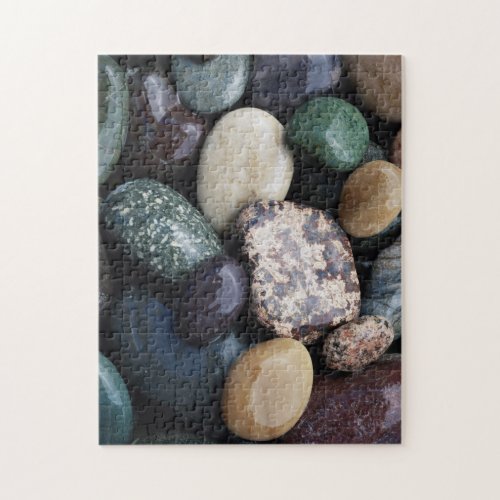 Pacific Northwest USA Colorful river rocks Jigsaw Puzzle