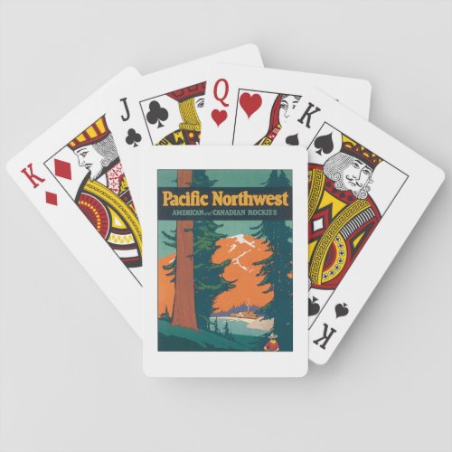 Pacific Northwest Vintage Bicycle Playing Cards