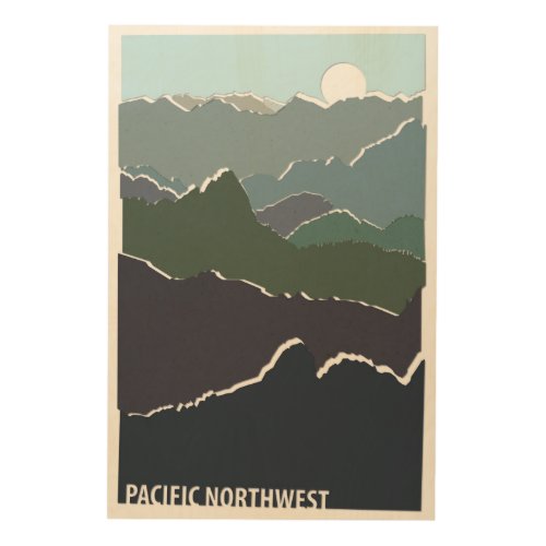 Pacific Northwest Wood Wall Art