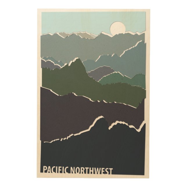 Pacific Northwest Wood Wall Art (Front)