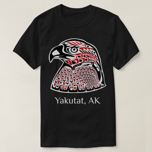 Pacific NW SE Native American Indian Eagle Yakutat T-Shirt (Design Front)