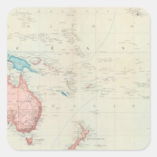 Pacific Ocean 10 Square Sticker