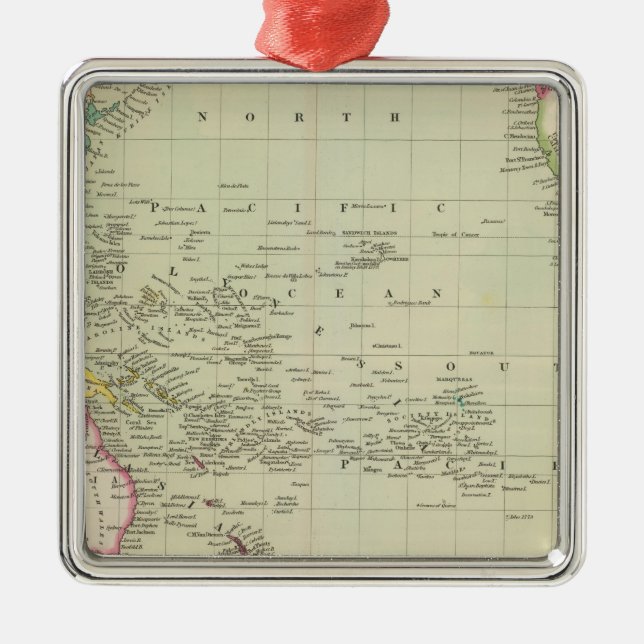 Pacific Ocean 11 Metal Ornament (Front)