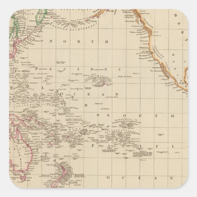 Pacific Ocean 2 Square Sticker (Front)