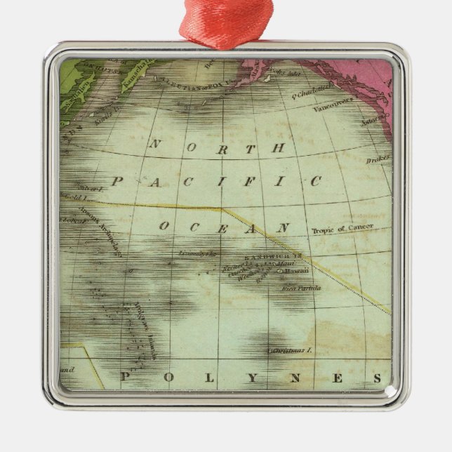 Pacific Ocean 6 Metal Ornament (Front)