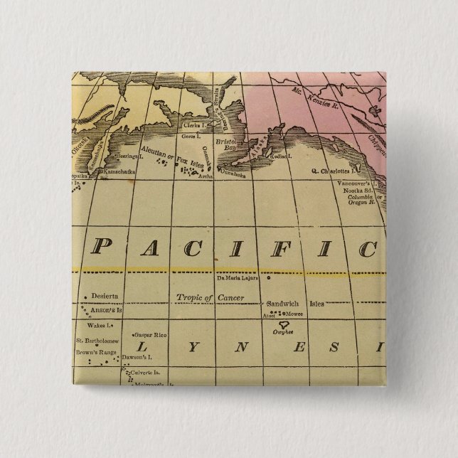 Pacific Ocean 7 Pinback Button (Front)