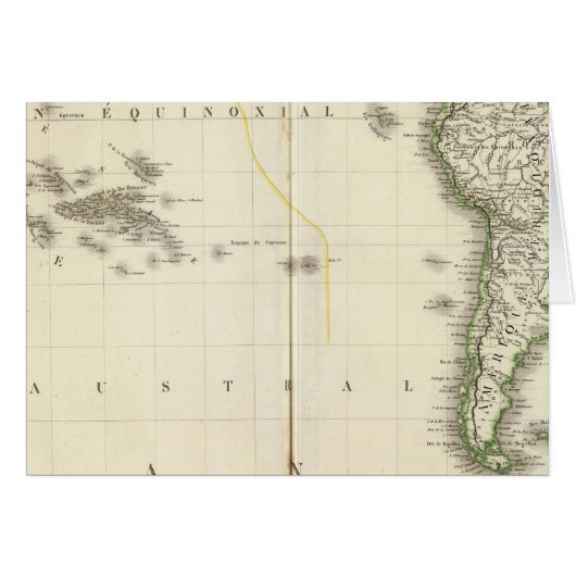 Pacific Ocean Atlas Map Cards (Front Horizontal)