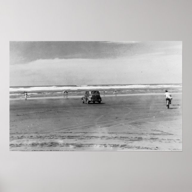 Pacific Ocean Beach Scene Photograph Poster (Front)