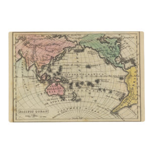 Pacific Ocean, British Islands Placemat