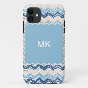 Pacific Ocean Chevron Pattern iPhone 11 Case