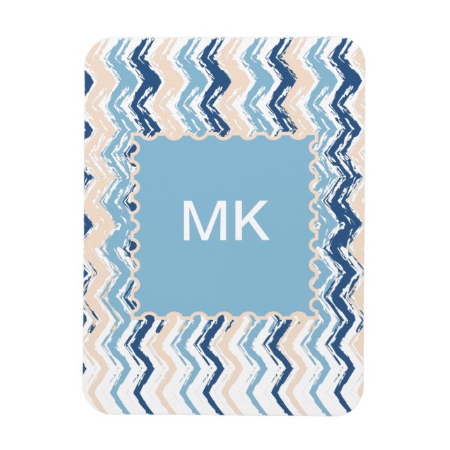 Pacific Ocean Chevron Pattern Magnet (Vertical)