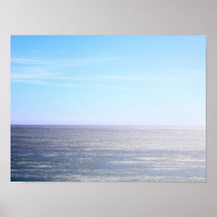 Pacific Ocean Horizon Color 16x20 Poster