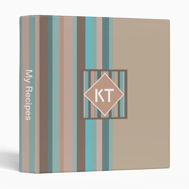 Pacific Ocean Stripes Binder (Front/Spine)